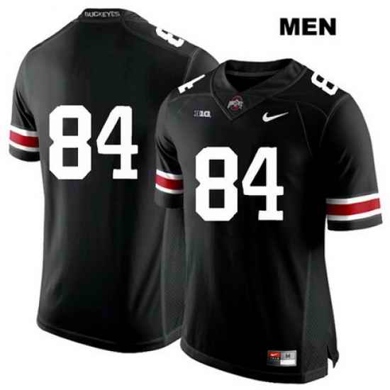 Brock Davin Stitched Ohio State Buckeyes White Font Nike Authentic Mens  84 Black College Football Jersey Without Name Jersey